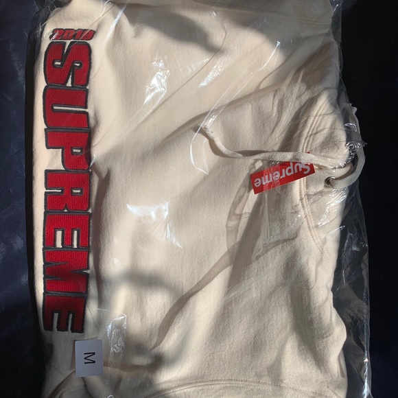 Supreme Other - SOLD — Blockbuster Hooded Sweatshirt Natural